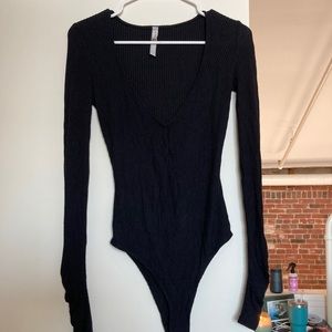 Black Free People Body Suit